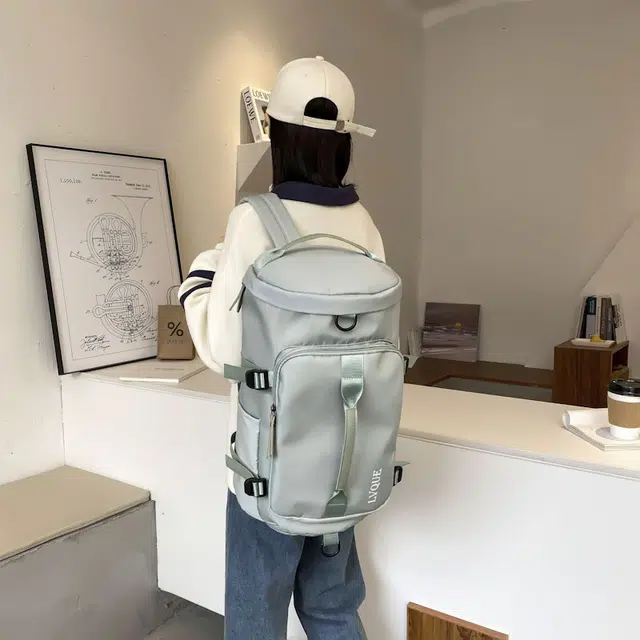 雅鹿 短途单肩手提简约百搭健身包干湿分离户外包 尼龙 旅行包 男女同款情侣款 多色