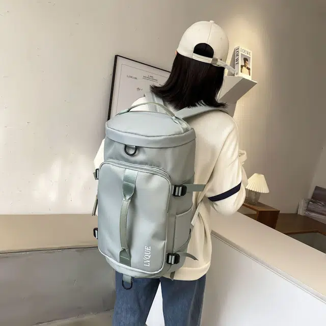 雅鹿 短途单肩手提简约百搭健身包干湿分离户外包 尼龙 旅行包 男女同款情侣款 多色
