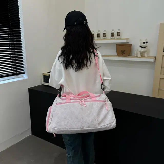 雅鹿 可套拉杆大容量运动健身瑜伽轻便收纳袋住宿 尼龙 单肩包旅行包手提包 男女同款情侣款 多色