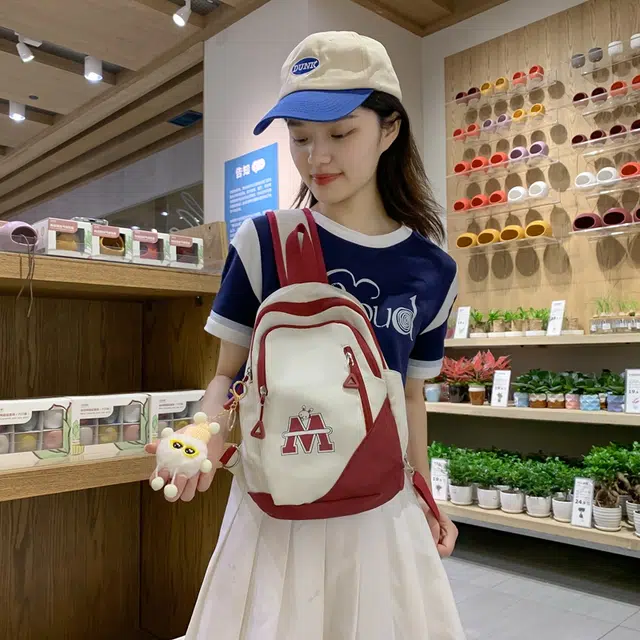 雅鹿 潮牌后背包时尚行手机 尼龙 双肩包 常规 男女同款情侣款 多色