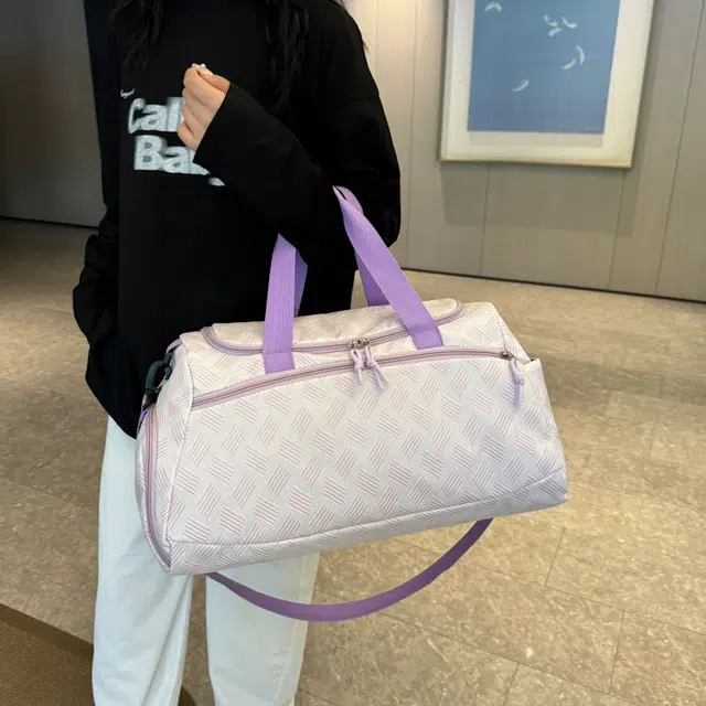 雅鹿 可套拉杆大容量运动健身瑜伽轻便收纳袋住宿 尼龙 单肩包旅行包手提包 男女同款情侣款 多色