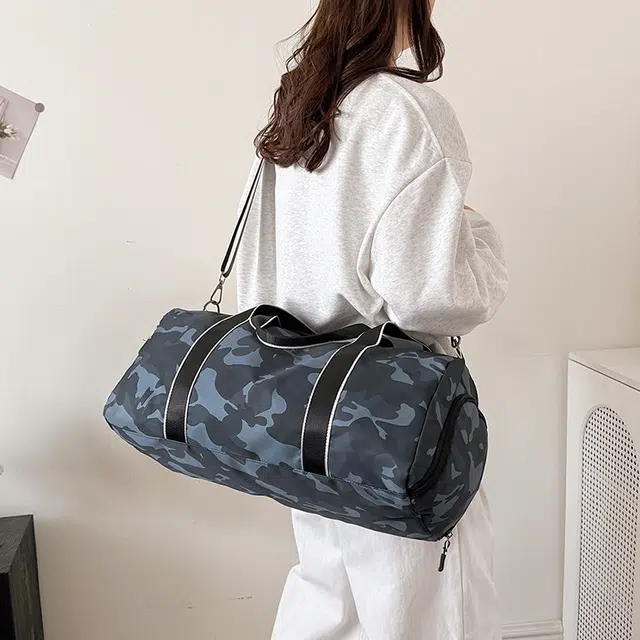 雅鹿 迷彩袋出差耐磨行李运动 尼龙 单肩旅行包 男女同款情侣款 多色