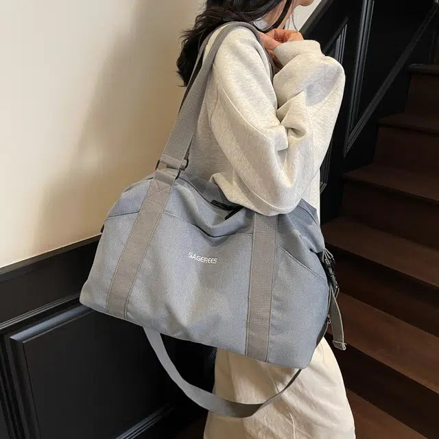 雅鹿 轻便短途旅游运动健身收纳行李袋 尼龙 旅行包 男女同款情侣款 多色