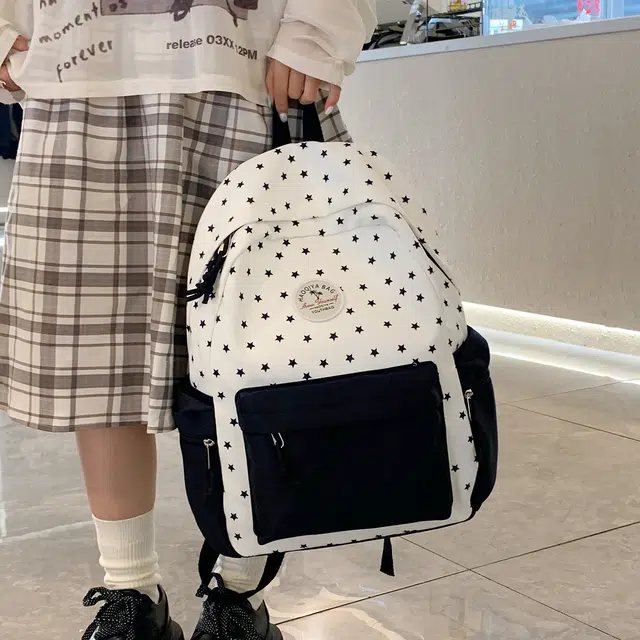 雅鹿 时尚韩系高颜值百搭 尼龙布 双肩包 女款 多色