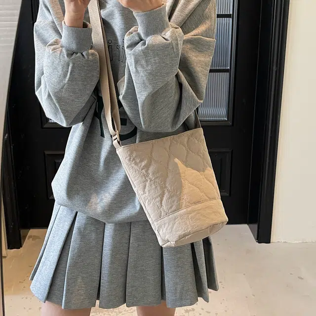 雅鹿 简约纯色 尼龙 单肩包 女款 灰色/黑色/紫色/卡其色/绿色