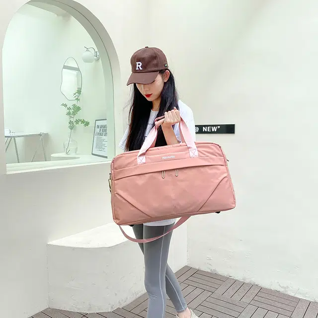 雅鹿 时尚短途出差纯色 尼龙 旅行包 男女同款情侣款 多色
