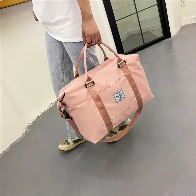 雅鹿 轻便收纳韩版短途大容量出游外出差行李包袋 尼龙 旅行包 男女同款情侣款 多色