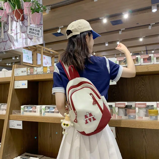 雅鹿 潮牌后背包时尚行手机 尼龙 双肩包 常规 男女同款情侣款 多色