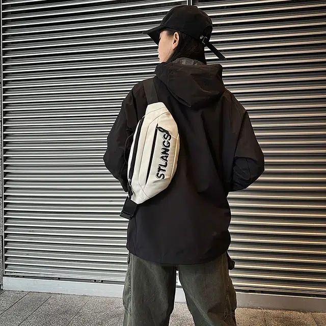 雅鹿 潮流时尚 尼龙 胸包腰包 男女同款情侣款 黑色/白色/黄色/蓝色