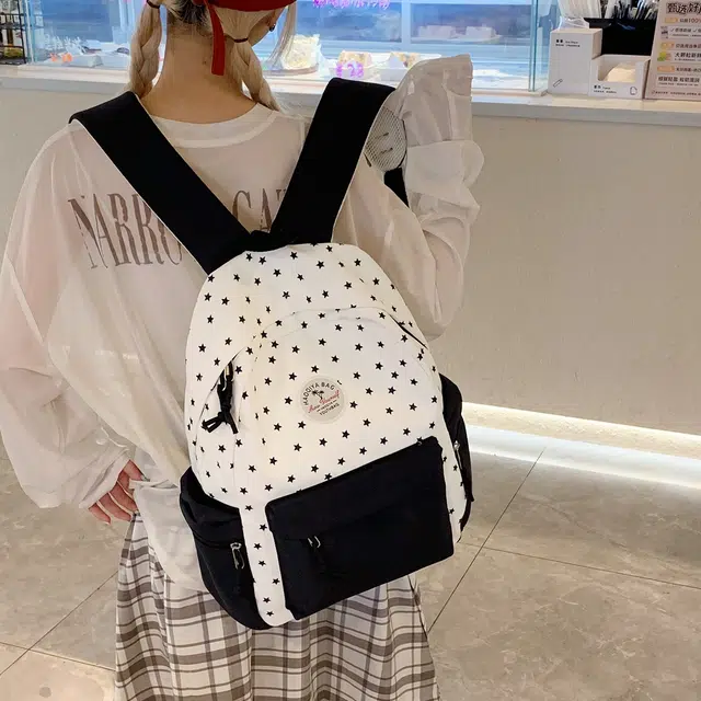 雅鹿 时尚韩系高颜值百搭 尼龙布 双肩包 女款 多色