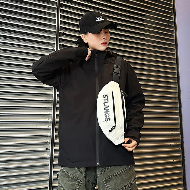 雅鹿 潮流时尚 尼龙 胸包腰包 男女同款情侣款 黑色/白色/黄色/蓝色