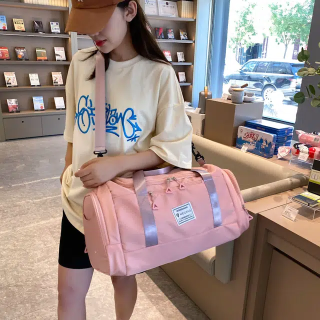 雅鹿 双肩背包可扩容可套拉杆箱轻便时尚旅游背包高档待产包 牛津布 单肩旅行包 男女同款情侣款 多色