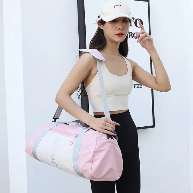 雅鹿 瑜伽干湿分离训练行李袋大容量运动商务包 尼龙 单肩健身旅行包 男女同款情侣款 多色