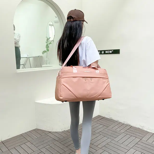 雅鹿 时尚短途出差纯色 尼龙 旅行包 男女同款情侣款 多色