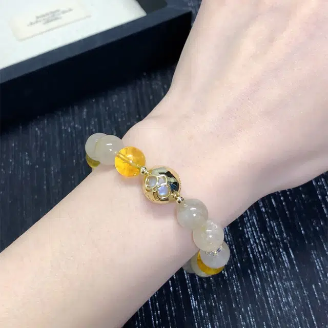 正大福 招财进宝 好运连连水逆退散小众设计高级感时尚百搭串珠日常经典八方来财诸事顺意#好运 水晶 手串 女款
