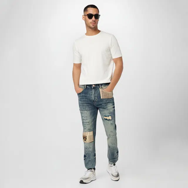 Automobili Lamborghini baggy jeans