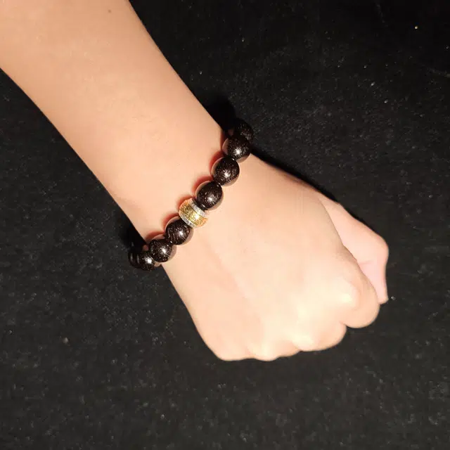 冠莎 【护身符招财符】诸事顺利 转运珠高油高密佛珠 传统工艺金星 进宝纳福新中式国风小众#好运 紫檀属 手串 男女同款情侣款