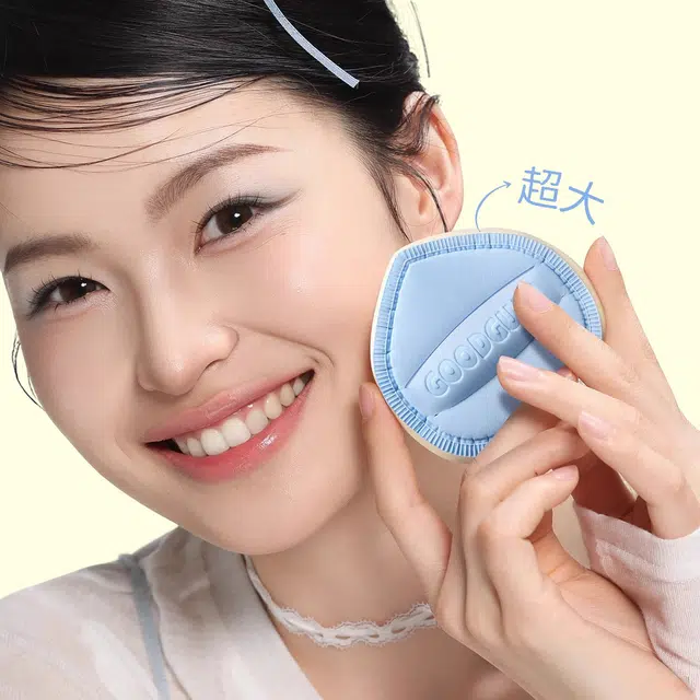 古迪  海盐芝士大胖丁棉花糖气垫粉扑 打底柔软 超软粉底液专用化底妆不吃粉干湿两用