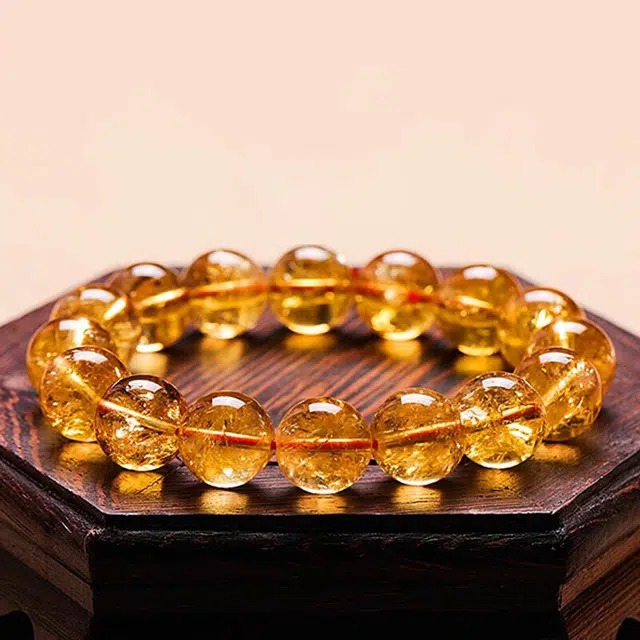 【八方来财】 熊银匠 招财纳福 时来运转 财运滚滚 新中式国潮 暴富发财 事业爆棚 国风优雅气质百搭吸金天然 黄水晶 手串 男女同款情侣款