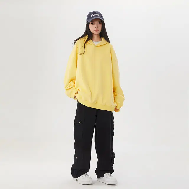 欧迪芬 潮牌百搭情侣款纯色连帽外套卫衣 男女同款