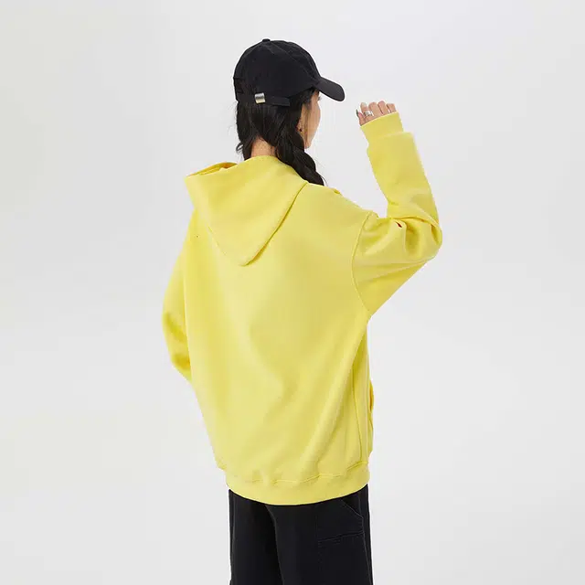 欧迪芬 春秋就百搭宽松日系连帽情侣款休闲外套卫衣 男女同款
