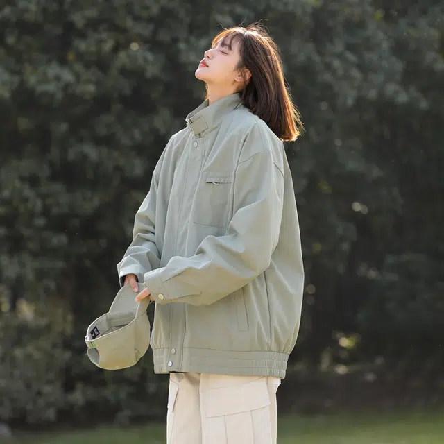 欧迪芬 户外机能风工装美式潮牌立领大口袋设计感宽松旅游百搭夹克外套 男女同款