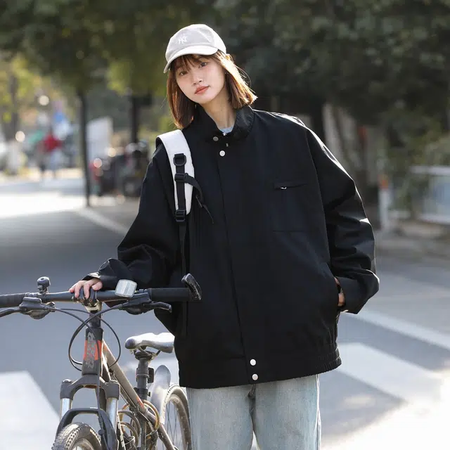 欧迪芬 户外机能风工装美式潮牌立领大口袋设计感宽松旅游百搭夹克外套 男女同款