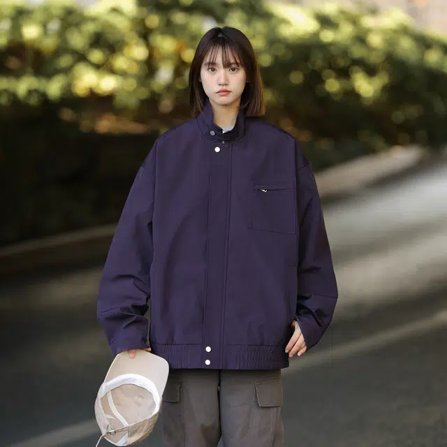 欧迪芬 户外机能风工装美式潮牌立领大口袋设计感宽松旅游百搭夹克外套 男女同款