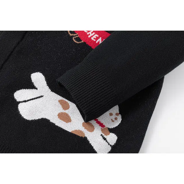 欧迪芬 高街慵懒风美式简洁舒适百搭基础款纯色圆领套头休闲保暖长袖针织宽松毛衣 男女同款