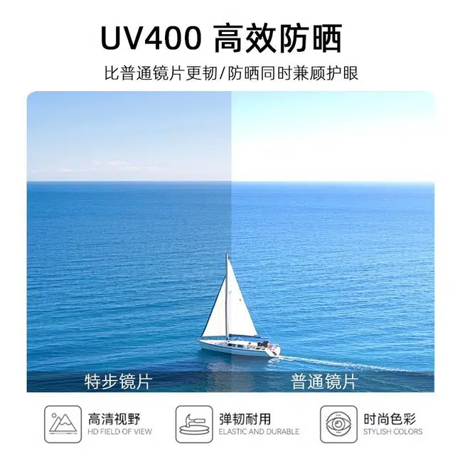 特步  墨镜太阳镜 遮阳防晒时尚 猫眼 轻盈简约潮流修颜百搭显脸小出游开车驾驶防紫外线高清镜片 男女同款情侣款