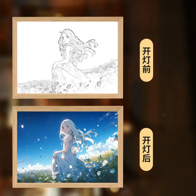 礼莎 未闻花名灯光画 动漫周边