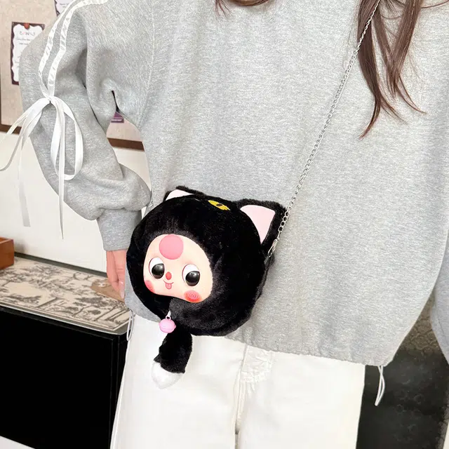 礼莎 卡通毛绒招财猫系列 可爱表情 玩偶周边
