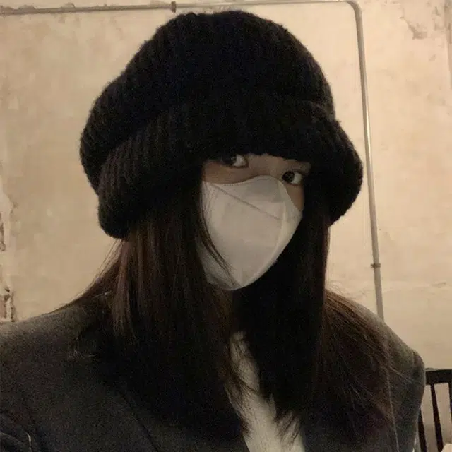 【日常百搭】 浪莎 秋冬加厚保暖一帽三戴毛线帽大头围显脸小冷帽百搭防风文艺针织帽 男女同款情侣款 涤纶 绒线帽 男女同款情侣款