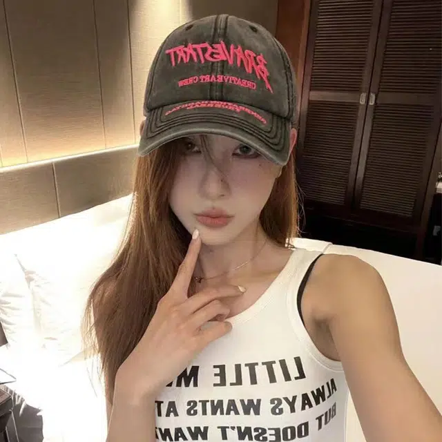 浪莎 做旧街头复古风时尚潮流小众设计显脸 棉 鸭舌帽 男女同款情侣款