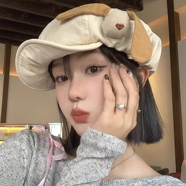 浪莎 百搭大头围显脸小薄款透气 涤纶 贝雷帽 男女同款情侣款