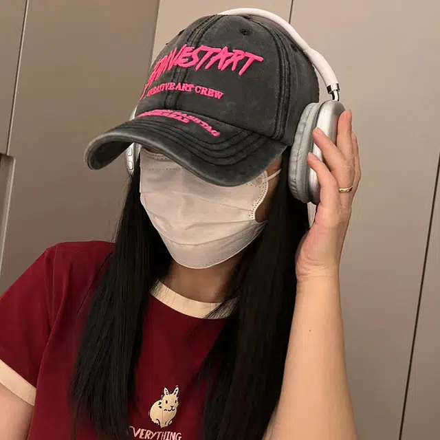 浪莎 做旧街头复古风时尚潮流小众设计显脸 棉 鸭舌帽 男女同款情侣款