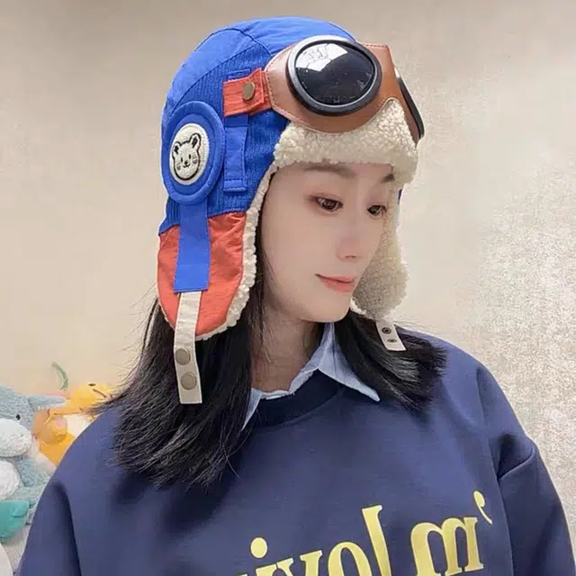 浪莎 潮酷个性复古色冬季旅行可爱加绒户外护耳保暖防寒 涤纶 绒线帽 男女同款情侣款