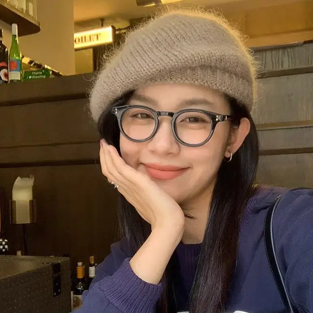 浪莎 文艺风马海毛毛线贝雷帽女款秋冬针织帽子温柔保暖大头围显脸小画家帽 腈纶 贝雷帽 女款