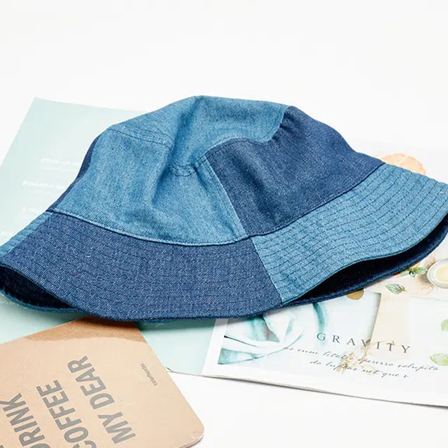 浪莎 日系水洗百搭拼色小众设计时尚潮流防晒遮阳 聚酯纤维 渔夫帽 男女同款情侣款