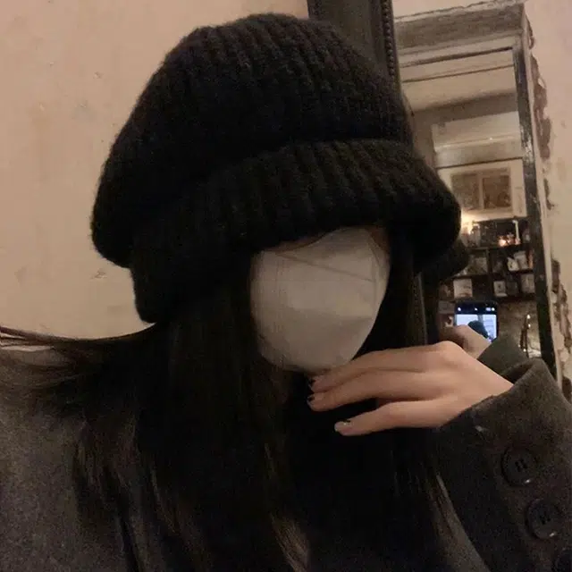 【日常百搭】 浪莎 秋冬加厚保暖一帽三戴毛线帽大头围显脸小冷帽百搭防风文艺针织帽 男女同款情侣款 涤纶 绒线帽 男女同款情侣款