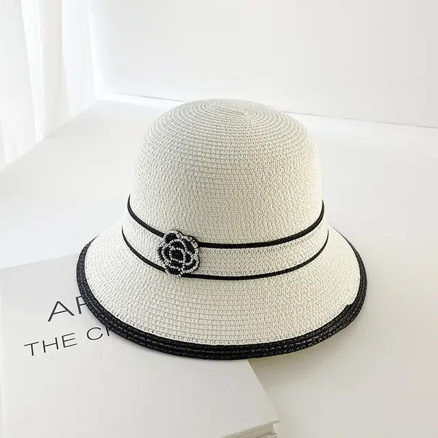 浪莎 英伦风复古小香风遮阳帽 户外休闲 草编 渔夫帽 女款