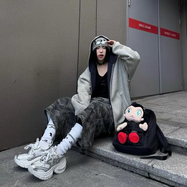 帝狼牛 美式复古重磅连帽开衫休闲百搭慵懒宽松风夹克 男女同款