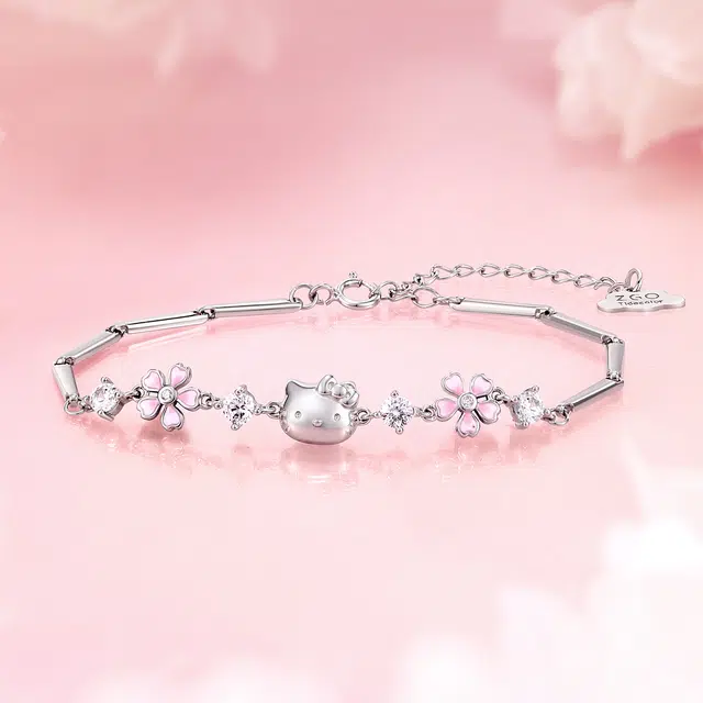 Sanrio Hello Kitty S925 Silver Bracelet