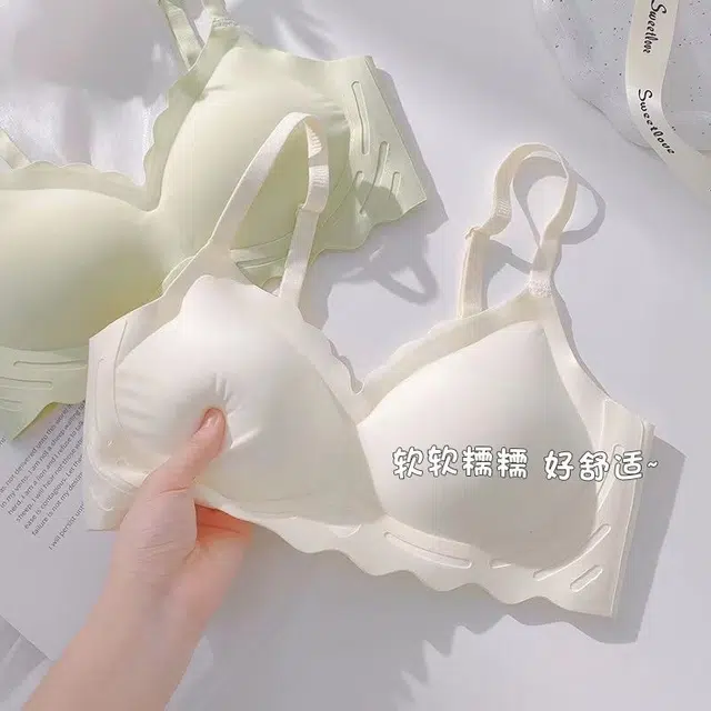 慕梵度 无痕美背少女内衣女无钢圈一体式提拉无感聚拢上托软支撑收副乳柔软舒适亲肤文胸 女款