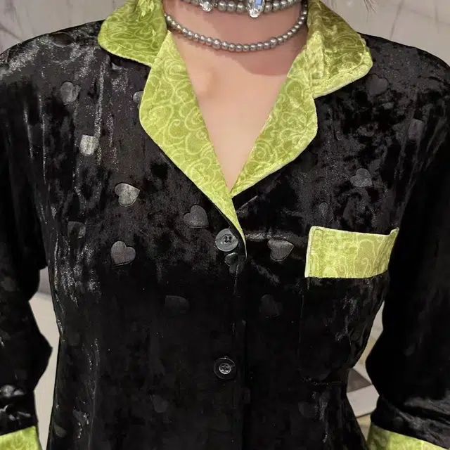 秀黛 轻奢高级感长袖长裤舒适保暖家居服睡衣套装 女款 黑色