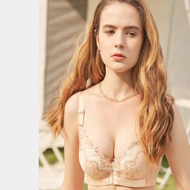 秀黛 女小胸聚拢性感胸罩上托收副乳硅胶文胸套装内衣 女款