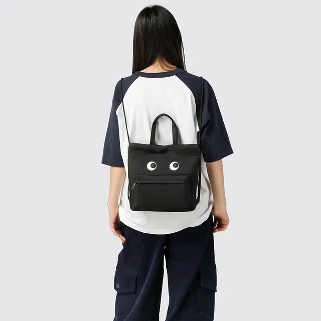 Lanyue Nylon Backpack Black