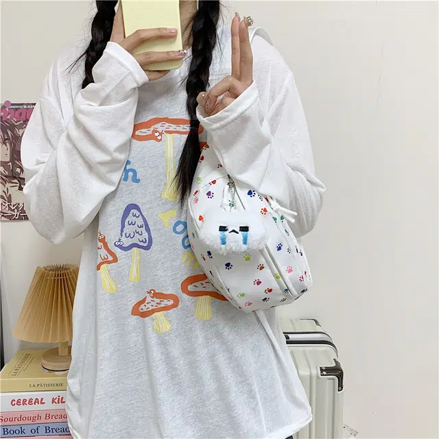 揽月 简约纯色时尚百搭 牛津布 胸包 男女同款情侣款 多色