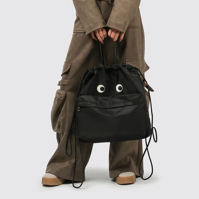 Lanyue Nylon Backpack Black