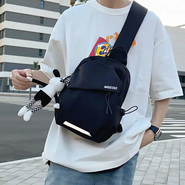 揽月 潮流简约时尚 尼龙 胸包 男女同款情侣款 多色